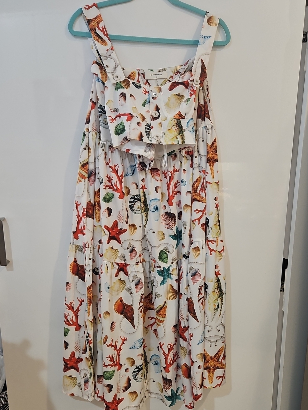 Commense Seashell Print Two Piece Set